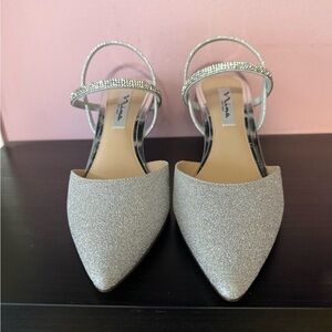 Nina Silver Glitter Women's Heels